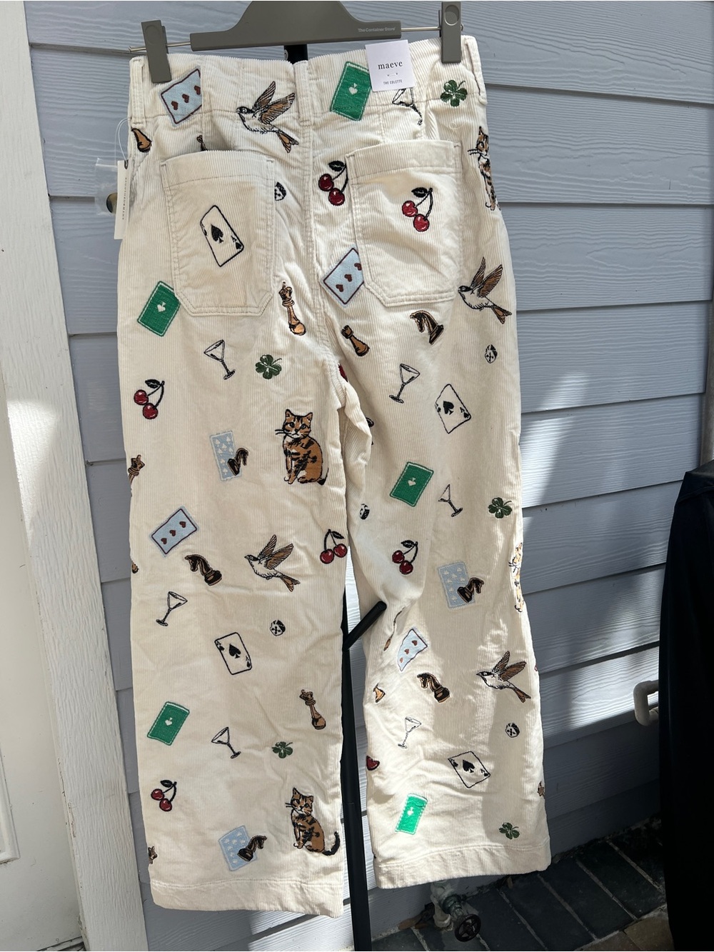 Anthropologie Maeve Cream Pants 29 Tall - Picture 2 of 10